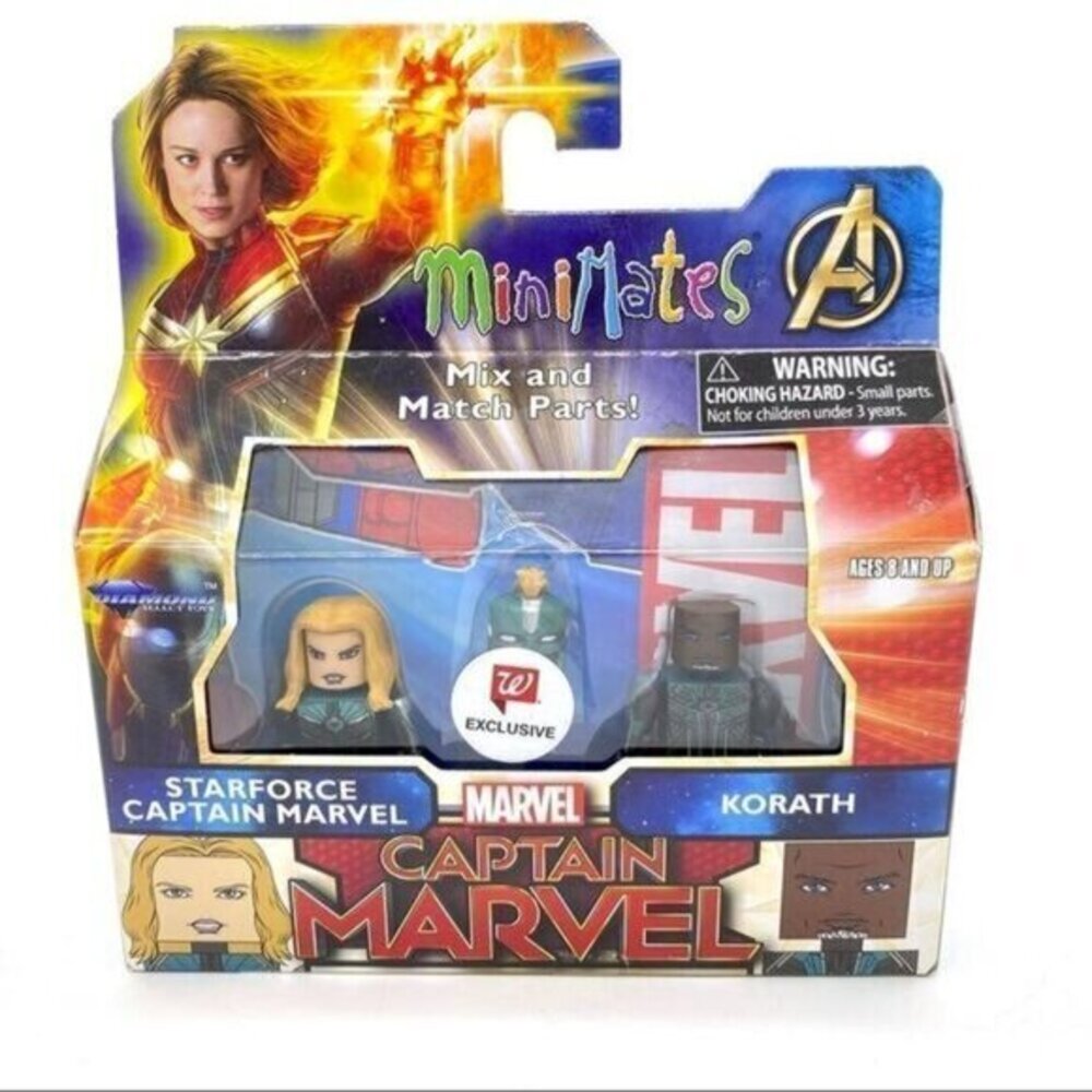 Marvel Minimates Captain Marvel Movie Series Starforce Captain Marvel & Korath